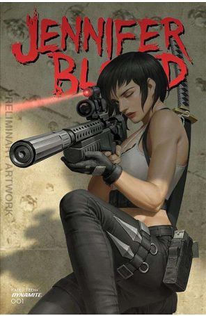 Jennifer Blood (Vol. 2) 1D published by Dynamite with cover art by Jung-Geun Yoon