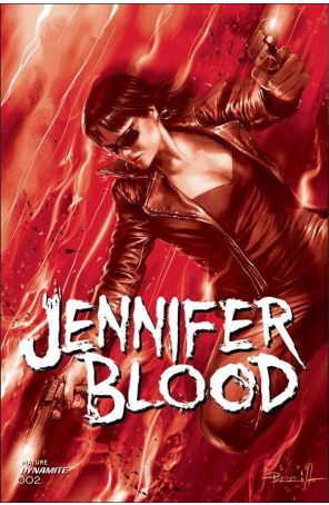 Jennifer Blood (Vol. 2) 2F published by Dynamite with cover art by Lucio Parillo