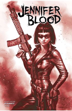 Jennifer Blood (Vol. 2) 5F published by Dynamite with cover art by Lucio Parillo
