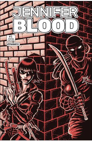 Jennifer Blood (Vol. 2) 5L published by Dynamite with cover art by Ken Haeser