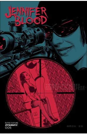 Jennifer Blood (Vol. 2) 5N published by Dynamite with cover art by Jimmy Broxton