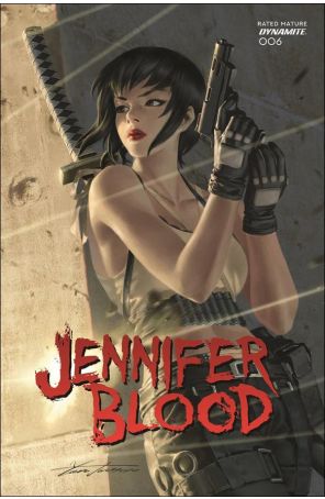 Jennifer Blood (Vol. 2) 6D published by Dynamite with cover art by Junggeun Yoon