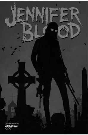 Jennifer Blood (Vol. 2) 7F published by Dynamite with cover art by Tim Bradstreet