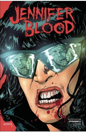 Jennifer Blood (Vol. 2) 8D published by Dynamite with cover art by Dave Acosta