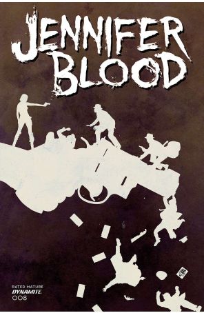 Jennifer Blood (Vol. 2) 8F published by Dynamite with cover art by Tim Bradstreet