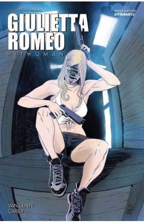 Jennifer Blood Presents Giulietta Romeo: Hitwoman One-Shot 1B published by Dynamite with cover art by Drew Moss