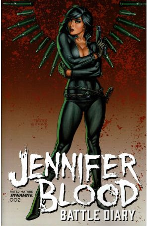 Jennifer Blood: Battle Diary 2A published by Dynamite with cover art by Joseph Michael Linsner