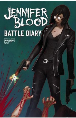 Jennifer Blood: Battle Diary 2C published by Dynamite with cover art by Rebeca Puebla