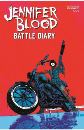 Jennifer Blood: Battle Diary 5C published by Dynamite with cover art by Robert Carey
