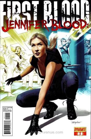 Jennifer Blood: First Blood 1 published by Dynamite with cover art by Mike Mayhew