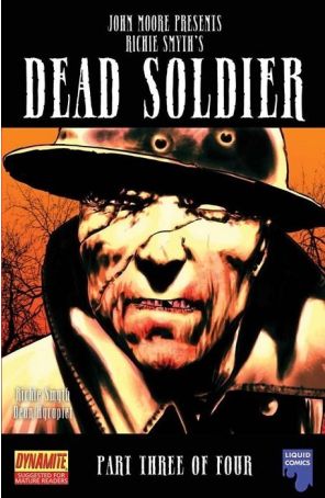 John Moore Presents: Dead Soldier 3 published by Dynamite with cover art by Romek Delimata