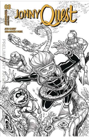 Jonny Quest (Dynamite) 3I published by Dynamite with cover art by Chad Hardin
