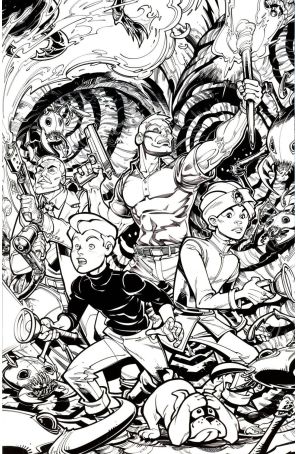Jonny Quest (Dynamite) 4I published by Dynamite with cover art by Chad Hardin