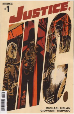 Justice Inc. (Dynamite) 1A published by Dynamite with cover art by Francesco Francavilla