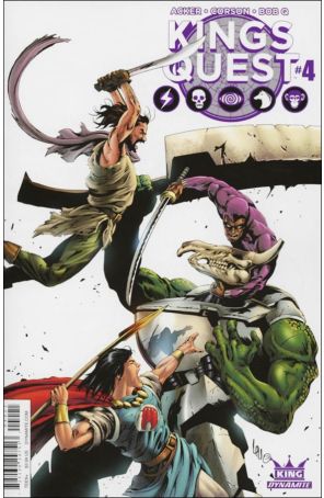 Kings Quest 4B published by Dynamite with cover art by Jonathan Lau