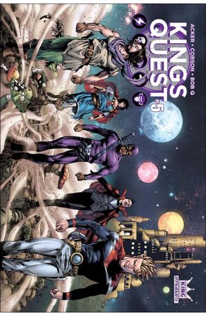 Kings Quest 5B published by Dynamite with cover art by Jonathan Lau