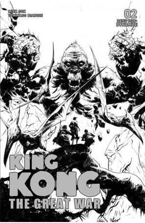 Kong: The Great War 2D published by Dynamite with cover art by Jae Lee