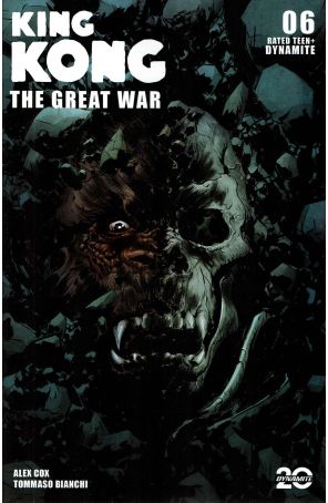 Kong: The Great War 6A published by Dynamite with cover art by Jae Lee