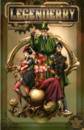 Legenderry: A Steampunk Adventure (Vol. 1) 1 published by Dynamite with cover art by Joe Benitez
