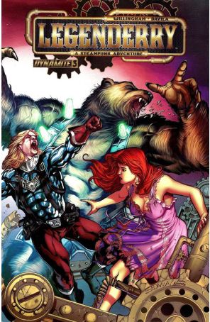 Legenderry: A Steampunk Adventure (Vol. 1) 3D published by Dynamite with cover art by Sergio Fernandez Davila