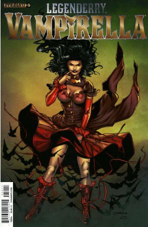 Legenderry: Vampirella 5A published by Dynamite with cover art by Sergio Fernandez Davila