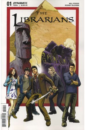 The Librarians 1A published by Dynamite with cover art by Karl Moline