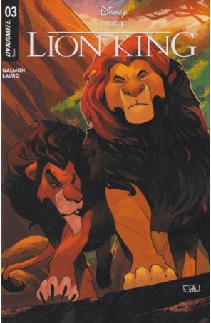 Lion King (Dynamite) 3A published by Dynamite with cover art by Cat Staggs