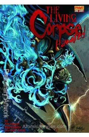 Living Corpse: Haunted 1 published by Dynamite with cover art by Ken Haeser