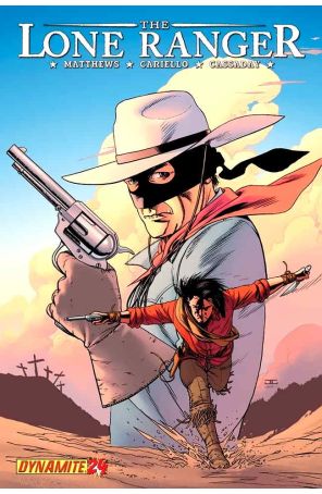 Lone Ranger (Dynamite) 24 published by Dynamite with cover art by John Cassaday