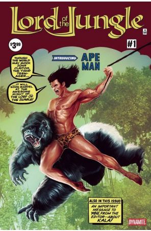 Lord of the Jungle (2nd Series) 1R published by Dynamite with cover art by Daniel Maine