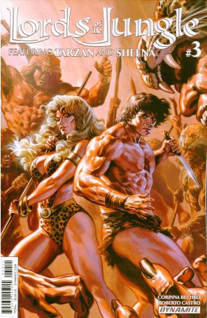 Lords Of The Jungle 3A published by Dynamite with cover art by Felipe Massafera