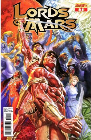 Lords of Mars (Vol. 1) 1 published by Dynamite with cover art by Alex Ross