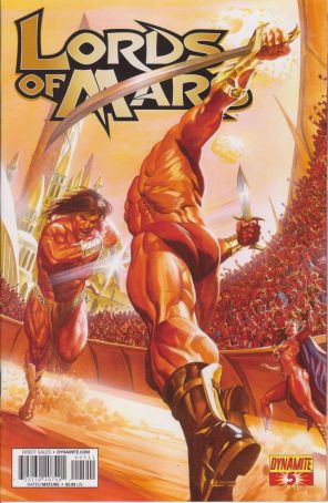 Lords of Mars (Vol. 1) 5 published by Dynamite with cover art by Alex Ross