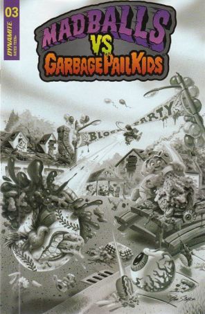 Madballs vs Garbage Pail Kids 3F published by Dynamite with cover art by Joe Simko