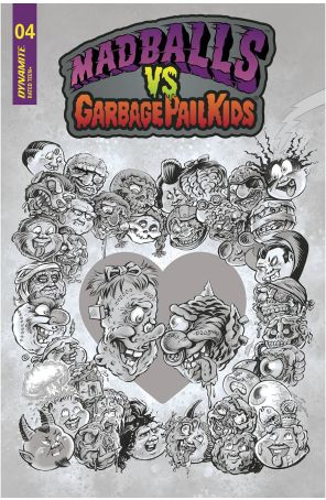 Madballs vs Garbage Pail Kids 4D published by Dynamite with cover art by Jason Crosby