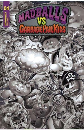 Madballs vs Garbage Pail Kids 4F published by Dynamite with cover art by Joe Simko