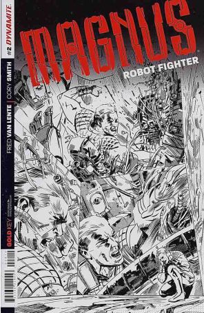 Magnus Robot Fighter (Dynamite Vol. 1) 2 (2nd) published by Dynamite with cover art by Gabriel Hardman