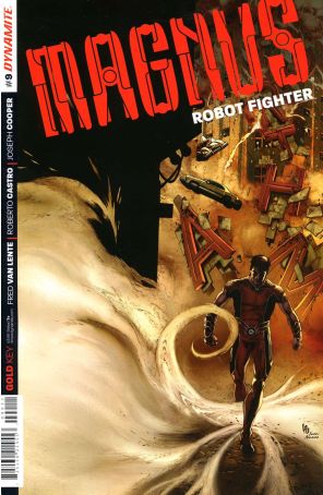 Magnus Robot Fighter (Dynamite Vol. 1) 9A published by Dynamite with cover art by Jonathan Lau