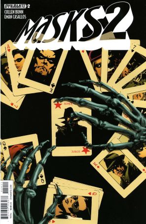 Masks 2 2A published by Dynamite with cover art by Butch Guice