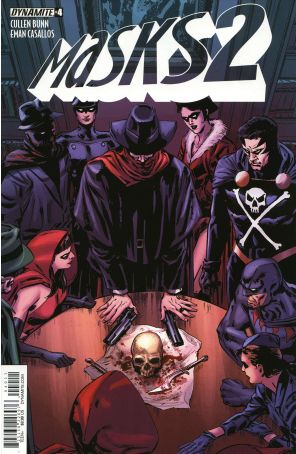 Masks 2 4A published by Dynamite with cover art by Butch Guice and Alex Guimarães (colorist)