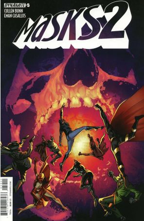 Masks 2 5A published by Dynamite with cover art by Butch Guice