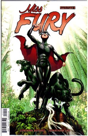Miss Fury (Dynamite, Vol. 2) 2B published by Dynamite with cover art by Jonathan Lau