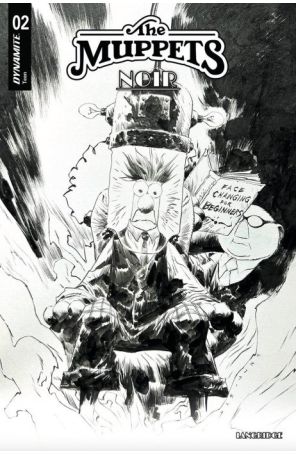 Muppets Noir 2D published by Dynamite with cover art by Jae Lee