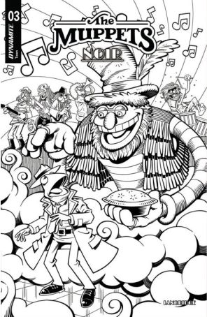 Muppets Noir 3E published by Dynamite with cover art by Roger Langridge