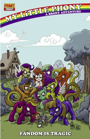 My Little Phony: A Brony Adventure 1B published by Dynamite with cover art by Ken Haeser