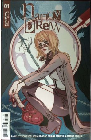 Nancy Drew 1B published by Dynamite with cover art by Marguerite Sauvage