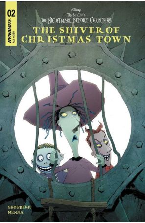 Nightmare Before Christmas: The Shiver of Christmas Town 2A published by Dynamite with cover art by Jae Lee