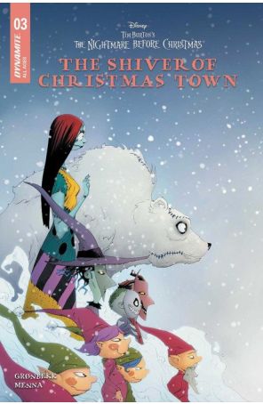 Nightmare Before Christmas: The Shiver of Christmas Town 3A published by Dynamite with cover art by Jae Lee
