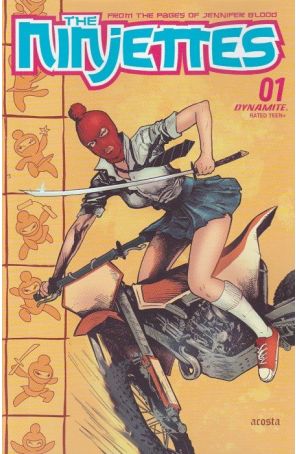 Ninjettes (2nd Series) 1C published by Dynamite with cover art by Dave Acosta