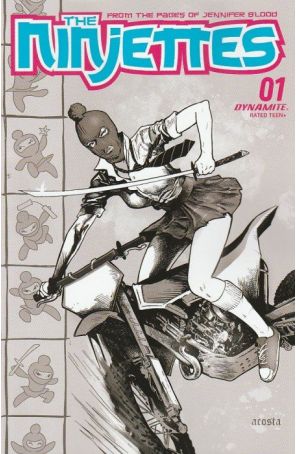 Ninjettes (2nd Series) 1F published by Dynamite with cover art by Dave Acosta